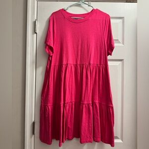 Old Navy Large Pink Tiered Dress